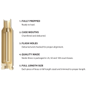 NOSLER гильзы винтовочные Premium brass, английские калибры