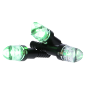 NEW ARCHERY PRODUCTS  хвостовик с подсветкой для лучной стрелы Thunderglo Illuminated Nock Green Polycarbonate Aluminum Shaft 6 шт.