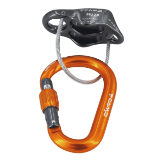 CAMP Спусковое страховочное устройство с карабином Piu 2.0 Belay Kit CAMP Спусковое страховочное устройство с карабином Piu 2.0 Belay Kit