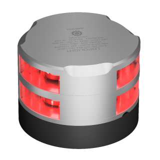 LOPOLIGHT Навигационный огонь 2nm 360° Red, Double, silver Аnodized LOPOLIGHT Навигационный огонь 2nm 360° Red, Double, silver Аnodized
