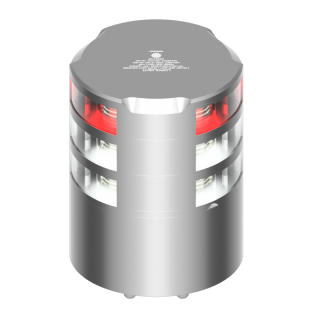 LOPOLIGHT Ходовой огонь 3nm 360° Red + 360° White, Double, silver Аnodized LOPOLIGHT Ходовой огонь 3nm 360° Red + 360° White, Double, silver Аnodized