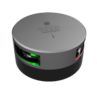 LOPOLIGHT Навигационный огонь 1nm Combined sidelight, silver anodized LOPOLIGHT Навигационный огонь 1nm Combined sidelight, silver anodized