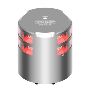 LOPOLIGHT Ходовой огонь 3nm 360° Red, Double, silver Аnodized LOPOLIGHT Ходовой огонь 3nm 360° Red, Double, silver Аnodized