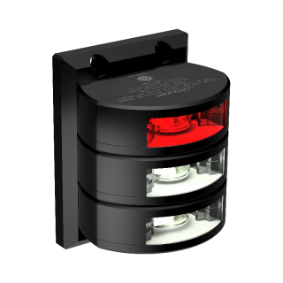 LOPOLIGHT Навигационный огонь 3nm 135° Red Stop + 3nm dbl Stern, vert mount, blk LOPOLIGHT Навигационный огонь 3nm 135° Red Stop + 3nm dbl Stern, vert mount, blk