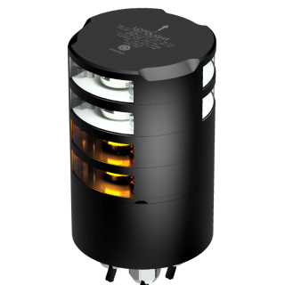 LOPOLIGHT Навигационный огонь 3nm dbl towing + dbl 360° white, black Аnodized LOPOLIGHT Навигационный огонь 3nm dbl towing + dbl 360° white, black Аnodized