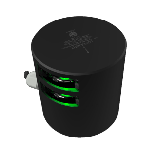 LOPOLIGHT Навигационный огонь 3nm dbl Starboard, black Anodized LOPOLIGHT Навигационный огонь 3nm dbl Starboard, black Anodized