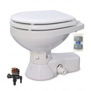 JABSCO Электрический унитаз Quiet Flush Freshwater Toilet - Regular Bowl with Soft Close Lid 