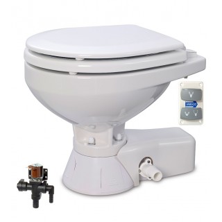 JABSCO Электрический унитаз Quiet Flush Freshwater Toilet - Regular Bowl with Soft Close Lid JABSCO Электрический унитаз Quiet Flush Freshwater Toilet - Regular Bowl with Soft Close Lid