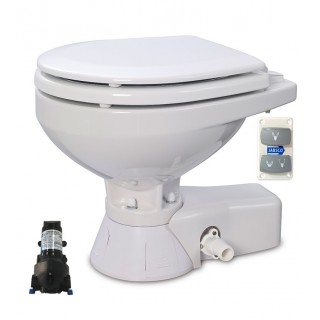 JABSCO Электрический унитаз Quiet Flush Raw Water Toilet - Regular Bowl with Soft Close Lid JABSCO Электрический унитаз Quiet Flush Raw Water Toilet - Regular Bowl with Soft Close Lid