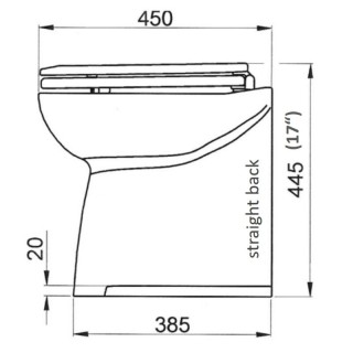 JABSCO Судовой электрический туалет Deluxe Flush 17" Fresh Water Electric Toilet with Soft Close Lid JABSCO Судовой электрический туалет Deluxe Flush 17" Fresh Water Electric Toilet with Soft Close Lid