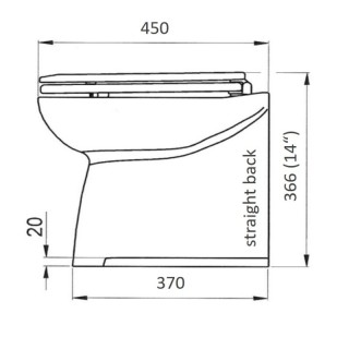 JABSCO Судовой электрический туалет Deluxe Flush 14" Straight Back Freshwater Electric Marine Toilet JABSCO Судовой электрический туалет Deluxe Flush 14" Straight Back Freshwater Electric Marine Toilet