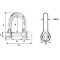 WICHARD MARINE Такелажная скоба Not Self–locking D Shackle WICHARD MARINE Такелажная скоба Not Self–locking D Shackle