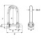WICHARD MARINE Такелажная скоба Self–locking Long D Shackle WICHARD MARINE Такелажная скоба Self–locking Long D Shackle