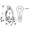 WICHARD MARINE Такелажная скоба Self–locking Twisted Shackle WICHARD MARINE Такелажная скоба Self–locking Twisted Shackle