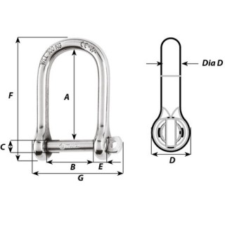 WICHARD MARINE Такелажная скоба Self–locking Large Shackle WICHARD MARINE Такелажная скоба Self–locking Large Shackle