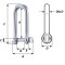 WICHARD MARINE Такелажная скоба Captive Pin Long D Shackle WICHARD MARINE Такелажная скоба Captive Pin Long D Shackle