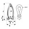 WICHARD MARINE Такелажная скоба Captive Pin Twisted Shackle WICHARD MARINE Такелажная скоба Captive Pin Twisted Shackle