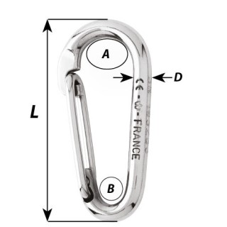 WICHARD MARINE Карабин Symmetric Carbin Hook without Eye WICHARD MARINE Карабин Symmetric Carbin Hook without Eye