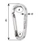 WICHARD MARINE Карабин Symmetric Carbin Hook without Eye WICHARD MARINE Карабин Symmetric Carbin Hook without Eye