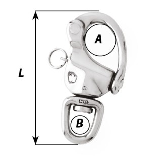 WICHARD MARINE Откидная скоба HR Snap Shackle with Swivel Eye WICHARD MARINE Откидная скоба HR Snap Shackle with Swivel Eye