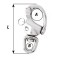 WICHARD MARINE Откидная скоба HR Snap Shackle with Swivel Eye WICHARD MARINE Откидная скоба HR Snap Shackle with Swivel Eye