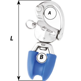 WICHARD MARINE Откидная скоба HR Snap Shackle with Thimble Eye WICHARD MARINE Откидная скоба HR Snap Shackle with Thimble Eye