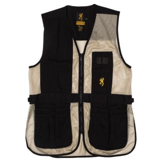 BROWNING Жилет для стрельбы Trapper Creek Mesh Shooting Vest — Black & Tan BROWNING Жилет для стрельбы Trapper Creek Mesh Shooting Vest — Black & Tan