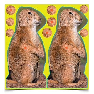 BIRCHWOOD CASEY Мишень Shoot•N•C® Prairie Chuck Targets — 8" BIRCHWOOD CASEY Мишень Shoot•N•C® Prairie Chuck Targets — 8"