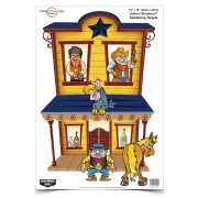 BIRCHWOOD CASEY Мишень Pregame® 12 x 18" Saloon Shootout™ — 8 мишеней
