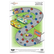 BIRCHWOOD CASEY Мишень Pregame® 12 x 18" Checkered Flag® — 8 мишеней