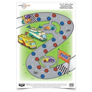 BIRCHWOOD CASEY Мишень Pregame® 12 x 18" Checkered Flag® — 8 мишеней BIRCHWOOD CASEY Мишень Pregame® 12 x 18" Checkered Flag® — 8 мишеней