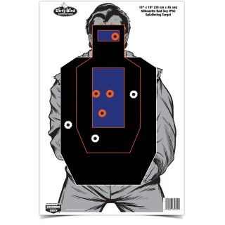 BIRCHWOOD CASEY Мишень Dirty Bird® 12 x 18" Bad Guy IPSC Target BIRCHWOOD CASEY Мишень Dirty Bird® 12 x 18" Bad Guy IPSC Target