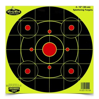 BIRCHWOOD CASEY Мишень Dirty Bird® Yellow Round Sight-In Target — 12" BIRCHWOOD CASEY Мишень Dirty Bird® Yellow Round Sight-In Target — 12"
