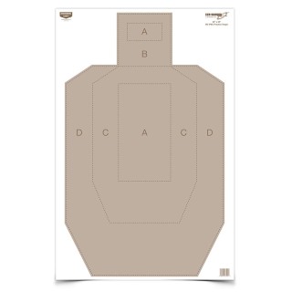 BIRCHWOOD CASEY Мишень Eze-Scorer™ 23 x 35" IPSC Practice Target BIRCHWOOD CASEY Мишень Eze-Scorer™ 23 x 35" IPSC Practice Target