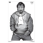 BIRCHWOOD CASEY Мишень Eze-Scorer™ 23 x 35" Bad Guy IPSC Overlay — 100 мишеней