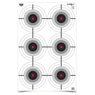 BIRCHWOOD CASEY Мишень Eze-Scorer™ 23 x 35" Multiple Bull's-Eye Target BIRCHWOOD CASEY Мишень Eze-Scorer™ 23 x 35" Multiple Bull's-Eye Target