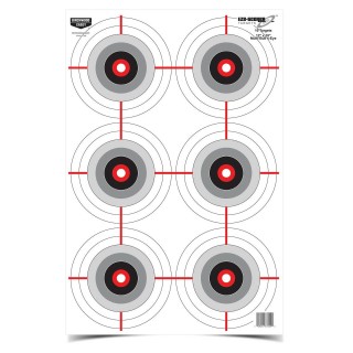 BIRCHWOOD CASEY Мишень Eze-Scorer™ 12 x 18" Multiple Bull's-Eye Target BIRCHWOOD CASEY Мишень Eze-Scorer™ 12 x 18" Multiple Bull's-Eye Target