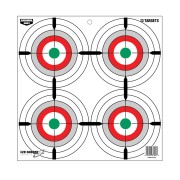 BIRCHWOOD CASEY Мишень Eze-Scorer™ Multiple Bull's-Eyes Target — 12"