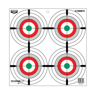 BIRCHWOOD CASEY Мишень Eze-Scorer™ Multiple Bull's-Eyes Target — 12" BIRCHWOOD CASEY Мишень Eze-Scorer™ Multiple Bull's-Eyes Target — 12"