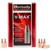 HORNADY Пули V-Max 22 Caliber Bullets Polymer Tip with Cannelure