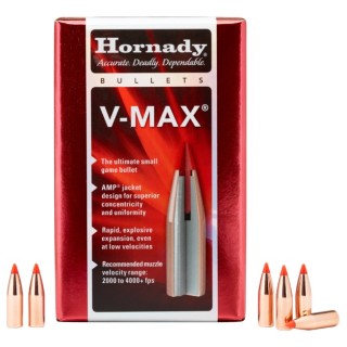 HORNADY Пули V-Max 22 Caliber Bullets Polymer Tip with Cannelure HORNADY Пули V-Max 22 Caliber Bullets Polymer Tip with Cannelure