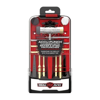 REAL AVID Набор для ремонта Accu-Punch™ Hammer with Brass & Steel Pin Punch Set REAL AVID Набор для ремонта Accu-Punch™ Hammer with Brass & Steel Pin Punch Set