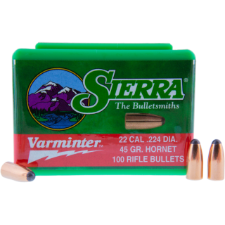 SIERRA BULLETS Пули 22 Cal. Hornet Varminter — 100 штук SIERRA BULLETS Пули 22 Cal. Hornet Varminter — 100 штук