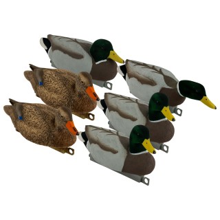 TANGLEFREE Флокированные чучела крякв с наполнителем Migration Mallard Combo Pack - Flocked Head & Tail — 6 штук TANGLEFREE Флокированные чучела крякв с наполнителем Migration Mallard Combo Pack - Flocked Head & Tail — 6 штук