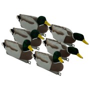 TANGLEFREE Флокированные чучела селезней крякв Migration Mallard Drake Combo Pack - Flocked Head & Tail — 6 штук