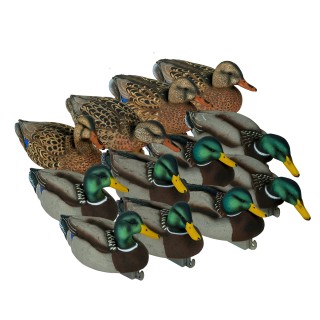 TANGLEFREE Флокированные чучела крякв Flight Flocked Mallard Combo — 12 штук TANGLEFREE Флокированные чучела крякв Flight Flocked Mallard Combo — 12 штук