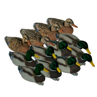TANGLEFREE Флокированные чучела крякв Flight Flocked Mallard Combo Pack — 12 штук TANGLEFREE Флокированные чучела крякв Flight Flocked Mallard Combo Pack — 12 штук