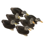 TANGLEFREE Чучела чёрных крякв Flight Flocked Black Duck — 6 штук