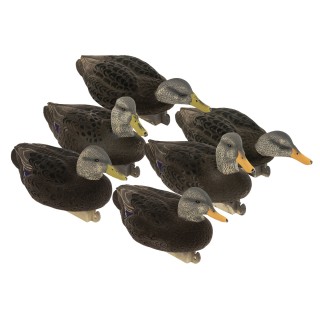 TANGLEFREE Флокированные чучела чёрных крякв Flight Flocked Black Duck — 6 штук TANGLEFREE Флокированные чучела чёрных крякв Flight Flocked Black Duck — 6 штук