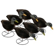 TANGLEFREE Флокированные чучела черной утки Flight Fully Flocked Full Body Black Duck — 6 штук